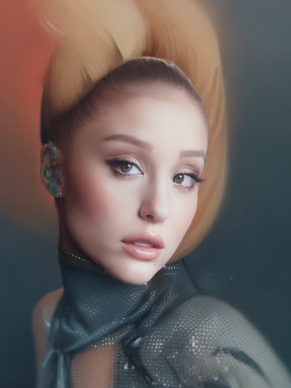 portrait+ style this image but with ariana grande face