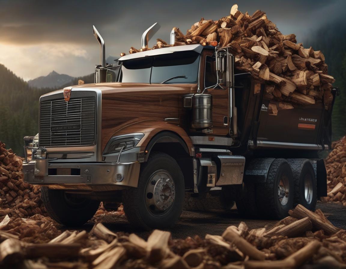  Make a business card for a dump truck service, wood chips and logs delivery. hyperrealistic, full body, detailed clothing, highly detailed, cinematic lighting, stunningly beautiful, intricate, sharp focus, f/1. 8, 85mm, (centered image composition), (professionally color graded), ((bright soft diffused light)), volumetric fog, trending on instagram, trending on tumblr, HDR 4K, 8K