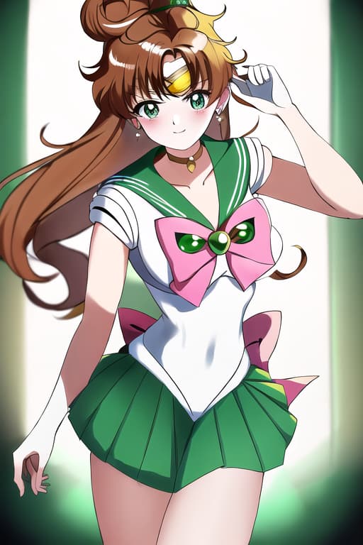  (sailor jupiter:1.3), (masterpiece), (highest quality), (intricate), (high detail),women, masterpiece, best quality, high quality, solo