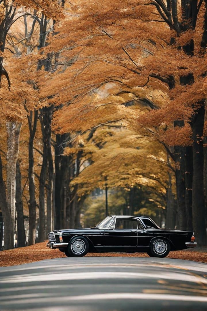  Capture a moment in time with a generated, well-structured photograph. Enhance the scene with your unique ideas, turning it into a personalized masterpiece: black car