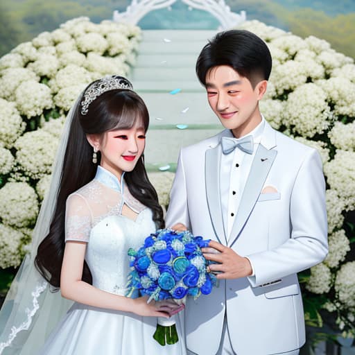  Wang Junkai and Liang Yaqi wedding photo,