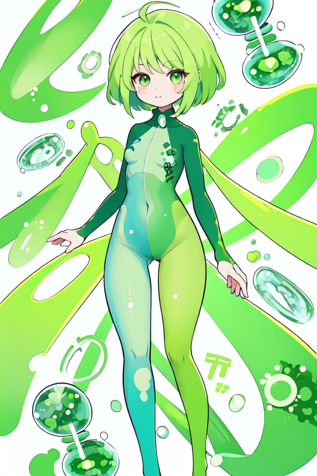  Green hair character DNA, single cell