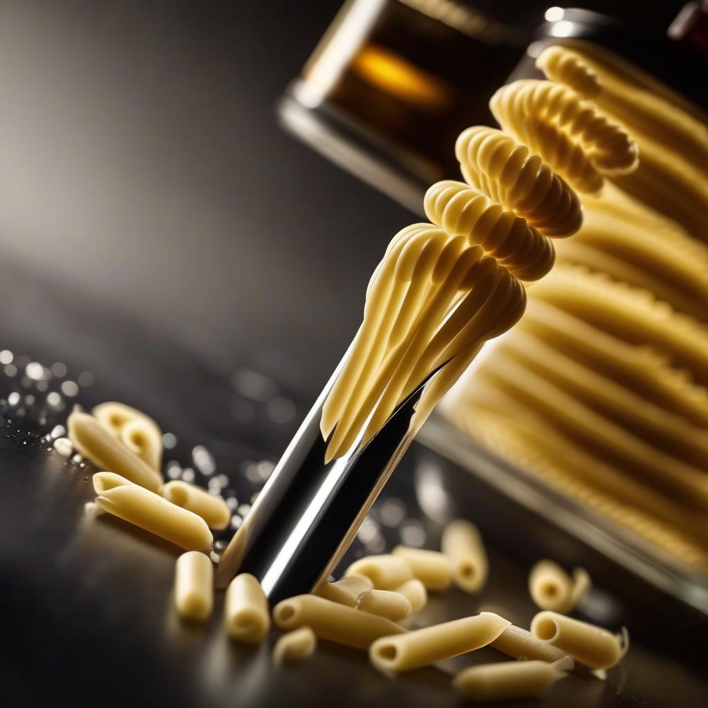  cinematic film still advert of a pasta pipette . shallow depth of field, vignette, highly detailed, high budget, bokeh, cinemascope, moody, epic, gorgeous, film grain, grainy hyperrealistic, full body, detailed clothing, highly detailed, cinematic lighting, stunningly beautiful, intricate, sharp focus, f/1. 8, 85mm, (centered image composition), (professionally color graded), ((bright soft diffused light)), volumetric fog, trending on instagram, trending on tumblr, HDR 4K, 8K