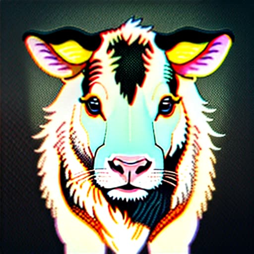  Cow, animal, illustration, flat, vector, detailed. hyperrealistic, full body, detailed clothing, highly detailed, cinematic lighting, stunningly beautiful, intricate, sharp focus, f/1. 8, 85mm, (centered image composition), (professionally color graded), ((bright soft diffused light)), volumetric fog, trending on instagram, trending on tumblr, HDR 4K, 8K