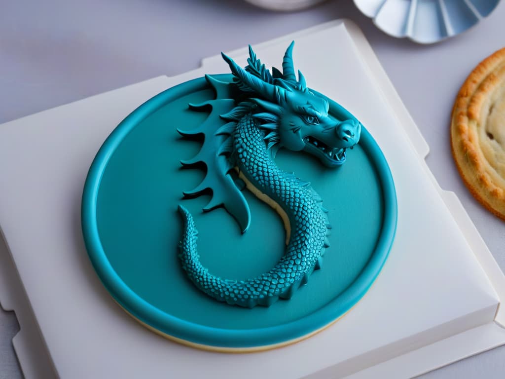  An intricate, minimalist illustration of a dragonshaped cookie cutter, crafted from shimmering silver metal, with fine details that reflect the essence of fantasy and power. The design showcases sharp, elegant curves and intricate scales, capturing the essence of a majestic dragon from the world of Game of Thrones. hyperrealistic, full body, detailed clothing, highly detailed, cinematic lighting, stunningly beautiful, intricate, sharp focus, f/1. 8, 85mm, (centered image composition), (professionally color graded), ((bright soft diffused light)), volumetric fog, trending on instagram, trending on tumblr, HDR 4K, 8K