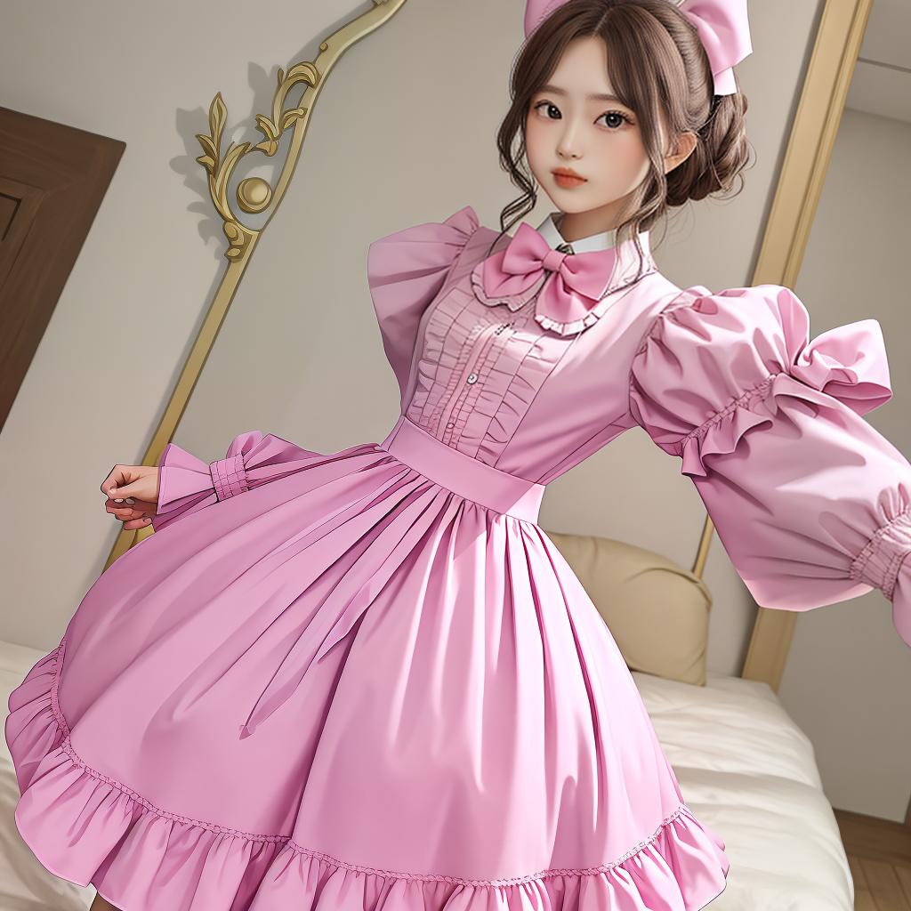  masterpiece, best quality,An outfit that will match with a pink bow,