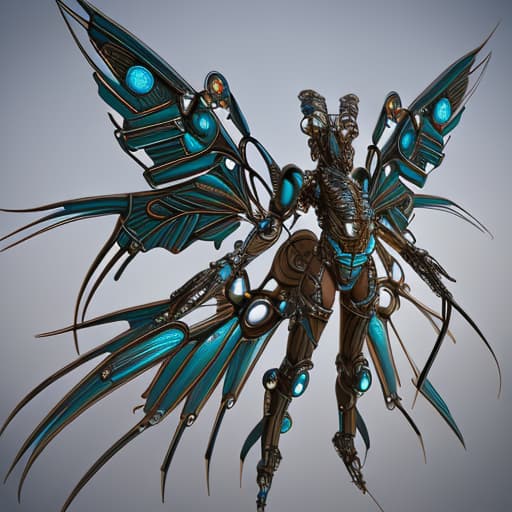  Steampunk cybernetic biomechanical hornet with wings, 3 d model, very coherent symmetrical artwork, Cheifs of tens with a boy named Enoch. It is present day, and an adventure is about to happen. They find scrolls in the mountains, then the flood starts. It comes to their rescue, new world order, man kinds last hope, the watchers