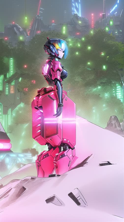  ((mecha)), exosuit, <lora:Mecha:0.8), <lora:add_detail:1.5), ultra sharp, detailed, science_fiction, red and black colors, (((made of computer chips, wires))), glowing in the dark, neon details, intricate, mecha masterpiece, detailed mech armor