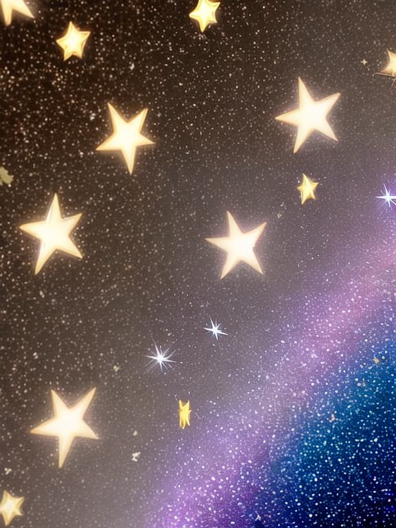  Sparkling star wallpaper with gems and pretty musical notes