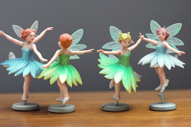  Fairies dancing on a table