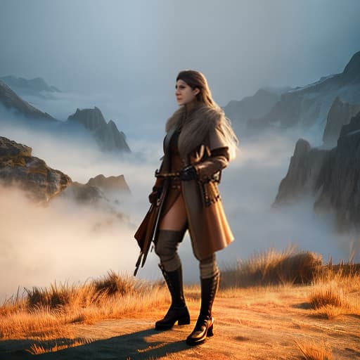  Light brown hyperrealistic, full body, detailed clothing, highly detailed, cinematic lighting, stunningly beautiful, intricate, sharp focus, f/1. 8, 85mm, (centered image composition), (professionally color graded), ((bright soft diffused light)), volumetric fog, trending on instagram, trending on tumblr, HDR 4K, 8K