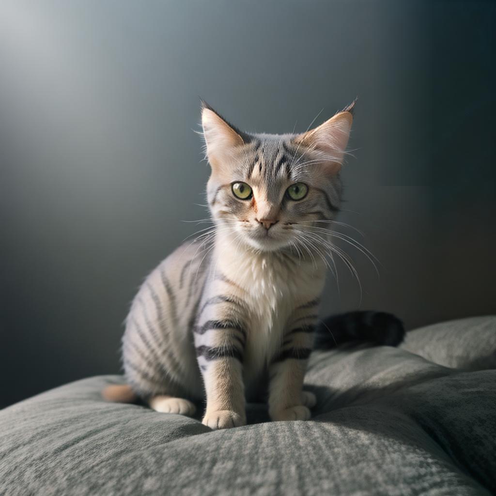  @PB_ImgGenBot Cat hyperrealistic, full body, detailed clothing, highly detailed, cinematic lighting, stunningly beautiful, intricate, sharp focus, f/1. 8, 85mm, (centered image composition), (professionally color graded), ((bright soft diffused light)), volumetric fog, trending on instagram, trending on tumblr, HDR 4K, 8K