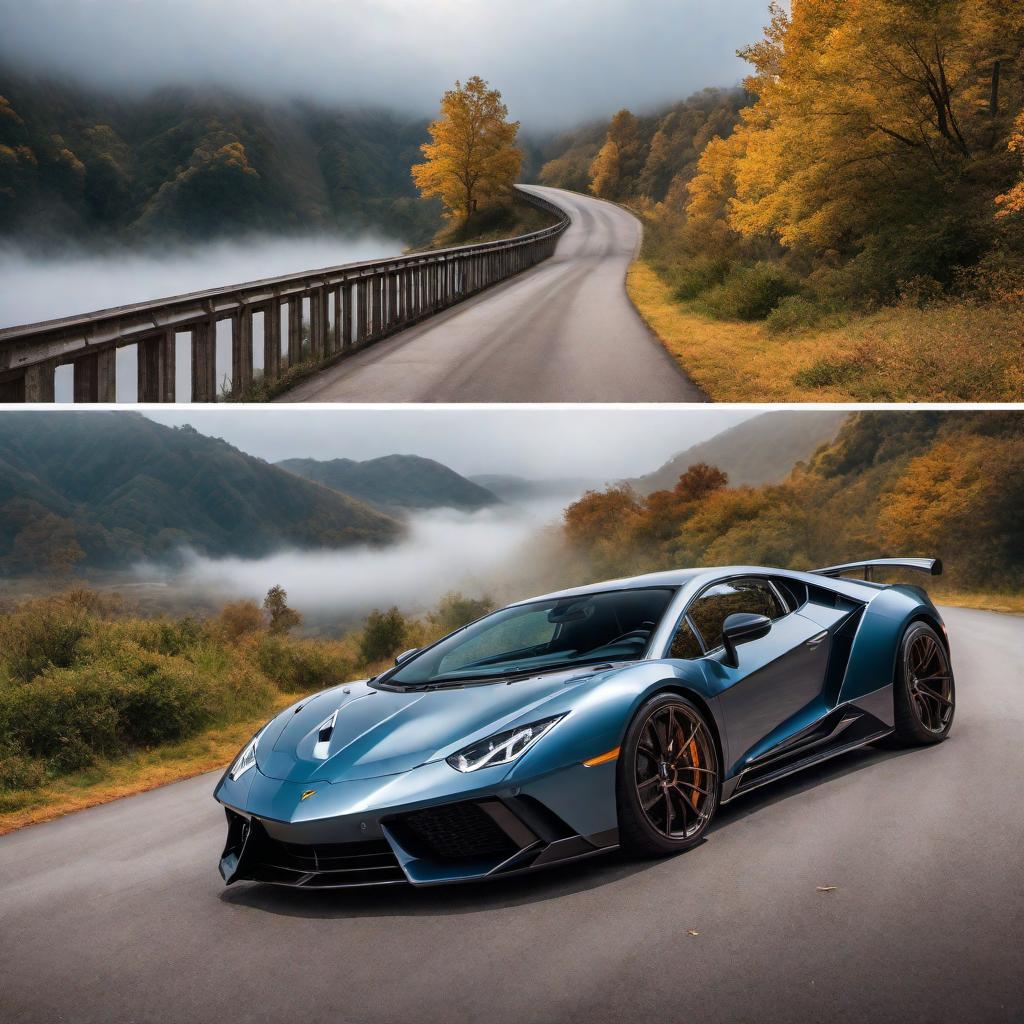  A composite image showing a dramatic before-and-after car detailing. On the left side, 'before', should be a car with a dirty and neglected exterior, looking dull and covered in dust and grime. On the right side, 'after', visualize the same car transformed: shiny, meticulously clean with polished paintwork, looking vibrant and sparkling. The image should creatively combine these two states to depict a stunning transformation. hyperrealistic, full body, detailed clothing, highly detailed, cinematic lighting, stunningly beautiful, intricate, sharp focus, f/1. 8, 85mm, (centered image composition), (professionally color graded), ((bright soft diffused light)), volumetric fog, trending on instagram, trending on tumblr, HDR 4K, 8K