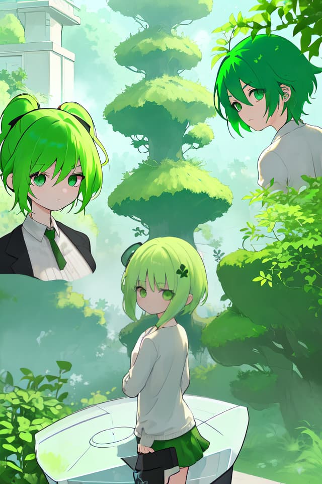  Relocation of green hair characters