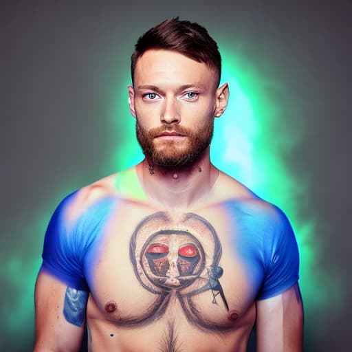 portrait+ style Finn Balor queer face