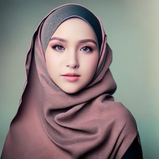 portrait+ style foto kolase cewek berhijab dengan berbagai macam foto dan warna hijab