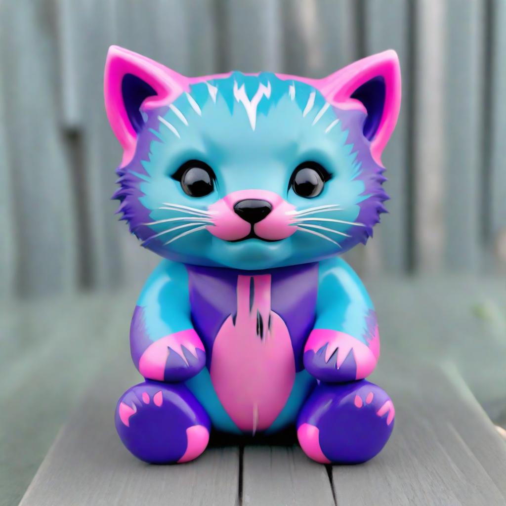  Electric Baby blue and purple with pink bearcat