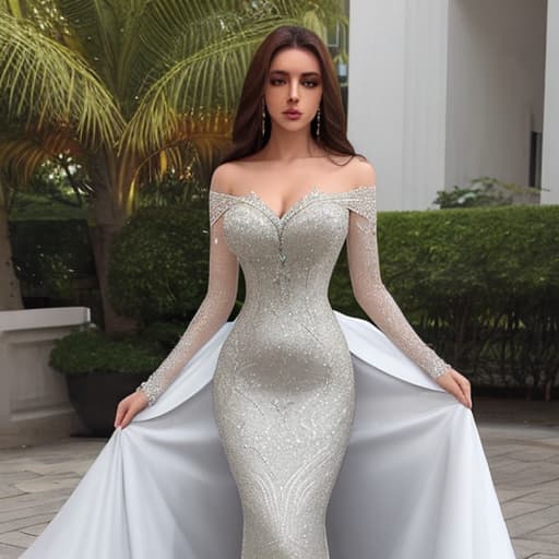  mulher de vestido elegante