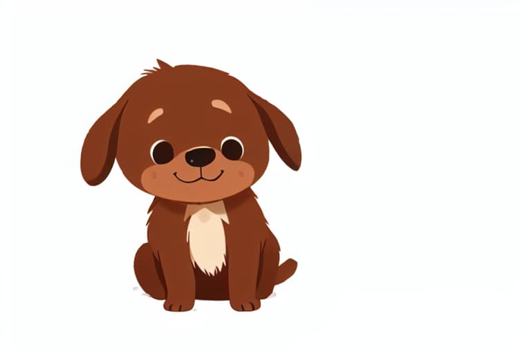  Brown puppy, whole body