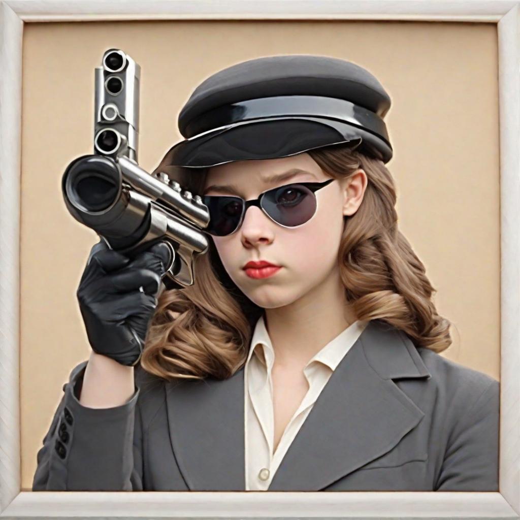  masterpiece, best quality,a girl is dress up as a spy,