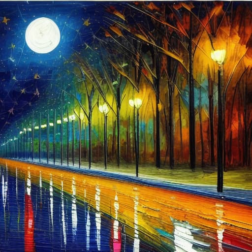  painting of night