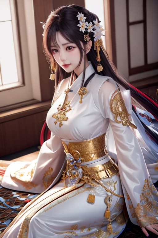  Otohime hyperrealistic, full body, detailed clothing, highly detailed, cinematic lighting, stunningly beautiful, intricate, sharp focus, f/1. 8, 85mm, (centered image composition), (professionally color graded), ((bright soft diffused light)), volumetric fog, trending on instagram, trending on tumblr, HDR 4K, 8K