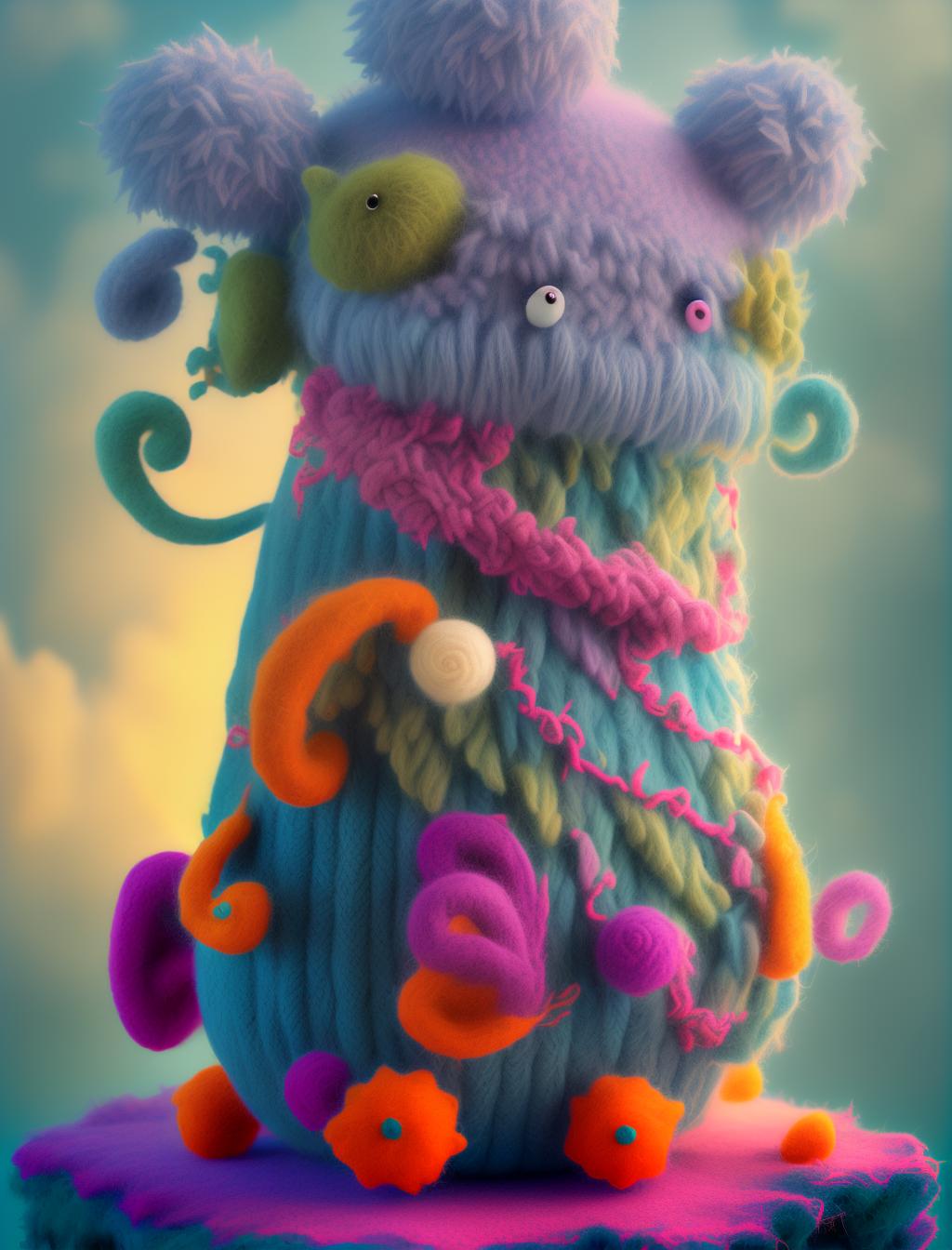 woolitize woolitize ( a colorful stuffed animal sitting on top of a boat, cute! c4d, trending on dribbble.com mascot, cute monster character design, cute character, cute 3 d render, beeple and jeremiah ketner, mobile game asset, pixar cute character design, beautifully designed character, cgsociety 9, aesthetic cute with flutter, trending on character design)!! hyperrealistic, full body, detailed clothing, highly detailed, cinematic lighting, stunningly beautiful, intricate, sharp focus, f/1. 8, 85mm, (centered image composition), (professionally color graded), ((bright soft diffused light)), volumetric fog, trending on instagram, trending on tumblr, HDR 4K, 8K