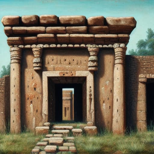  ancient structure painting