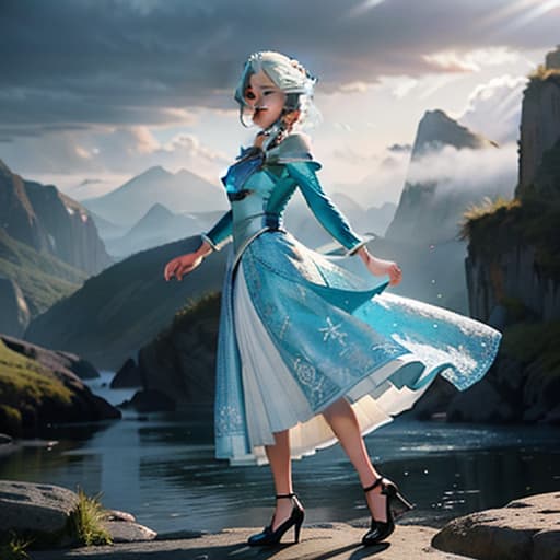  frozen elsa animated in sports wear hyperrealistic, full body, detailed clothing, highly detailed, cinematic lighting, stunningly beautiful, intricate, sharp focus, f/1. 8, 85mm, (centered image composition), (professionally color graded), ((bright soft diffused light)), volumetric fog, trending on instagram, trending on tumblr, HDR 4K, 8K