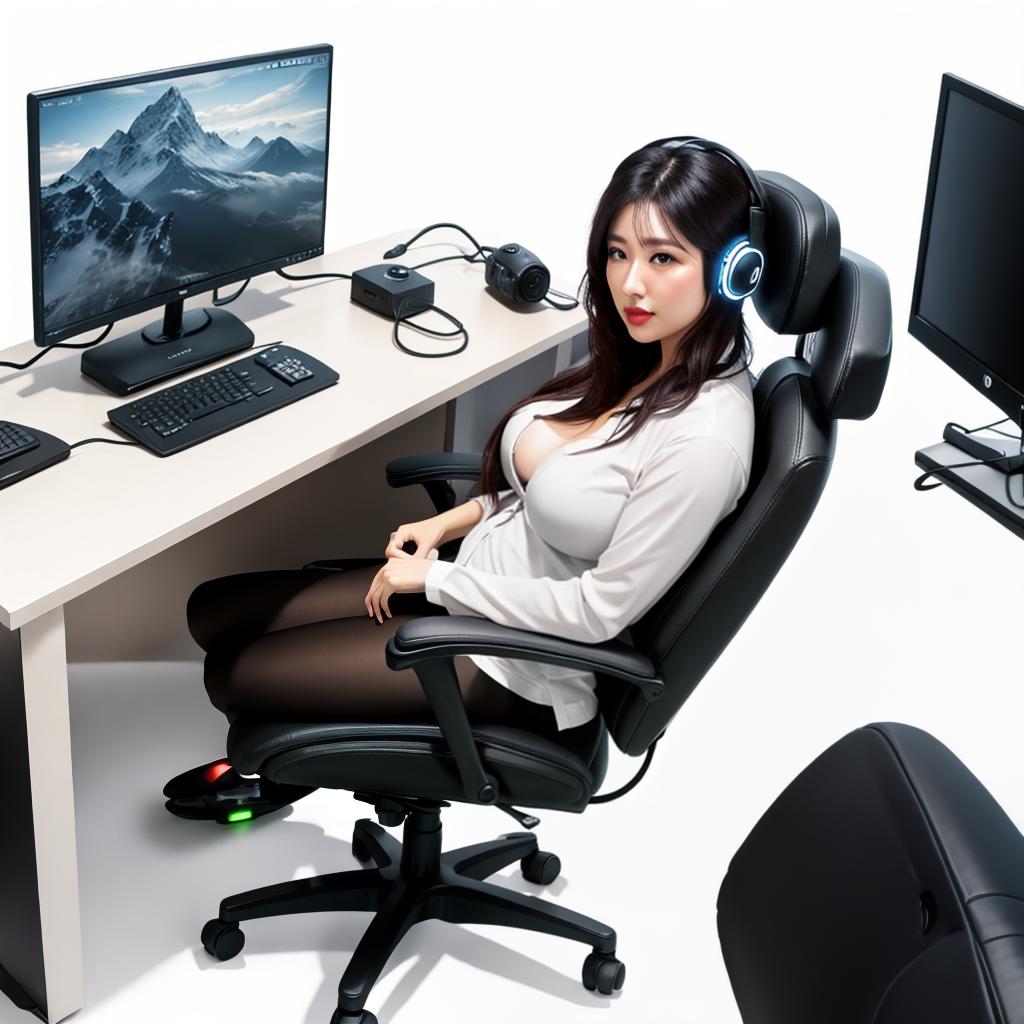  raccoon sitting in gaming chair front a computer on desktop, ((semi anthropomorphic)),(full body), tail, belly, sitting, fat, (chubby), (((white background))), solo, desktop, gaming chair, side view,  [[[clothes]]] hyperrealistic, full body, detailed clothing, highly detailed, cinematic lighting, stunningly beautiful, intricate, sharp focus, f/1. 8, 85mm, (centered image composition), (professionally color graded), ((bright soft diffused light)), volumetric fog, trending on instagram, trending on tumblr, HDR 4K, 8K