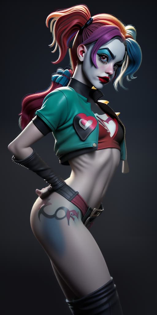  Harley-Quinn, takes off his pants, back