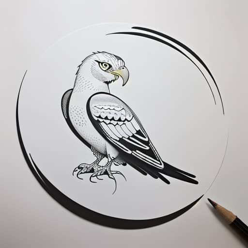  imagen bella lineal en blanco y negro para pintar. aguila pichon en forma de ilustracion