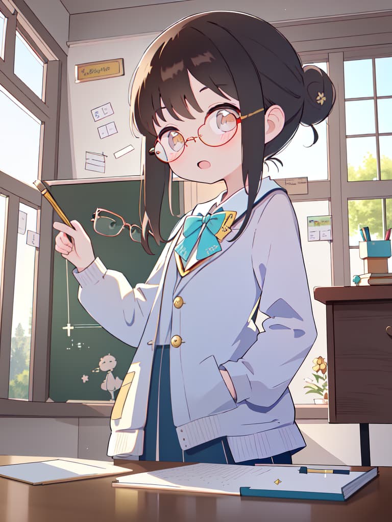  ultra detailed:1.2,masterpiece:1.2,best quality,masterpiece,bestquality,hdr:1.1,8k:1.1,very cute :1.3,(teacher:1.3),suit and ,(megane:1.6),forehead:1.3,hair pin,( hair:1.3),single hair bun:1.3,long hair,open mouth:1.1, room:1.3,from front,cowboy shot, masterpiece, best quality,8k,ultra detailed,high resolution,an extremely delicate and beautiful,hyper detail