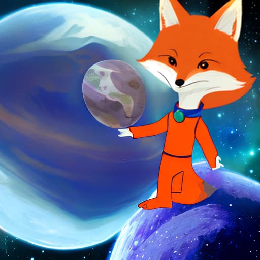  planet of fox with little prince