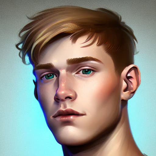 portrait+ style russian homosexual queer twink blonde very cute dude face