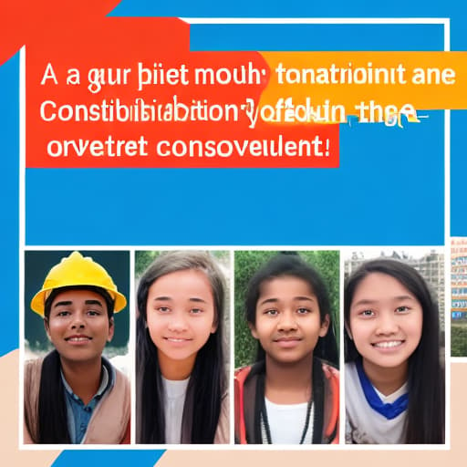  As a group of high students, please highlight 4 things that you can contribute to the construction and development of the country today with a video