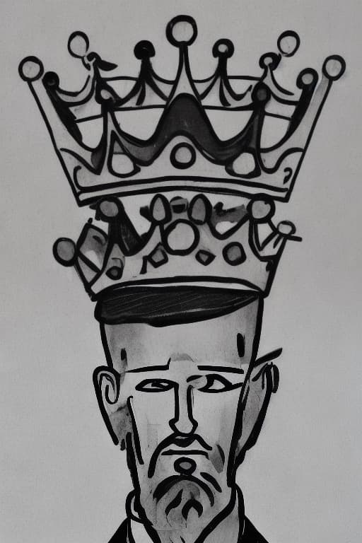  Man and crown