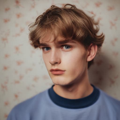 portrait+ style czech homosexual queer twink blonde very cute dude face