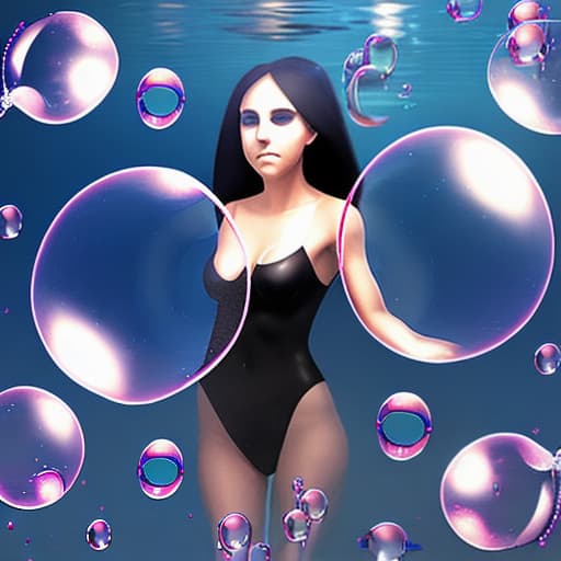  , s, s, full body, face around bubbles