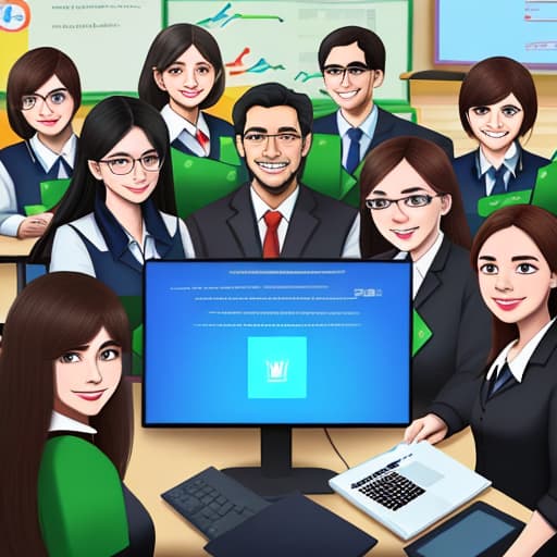  Virtual people of university teachers, teachers related to IT entrepreneurship,