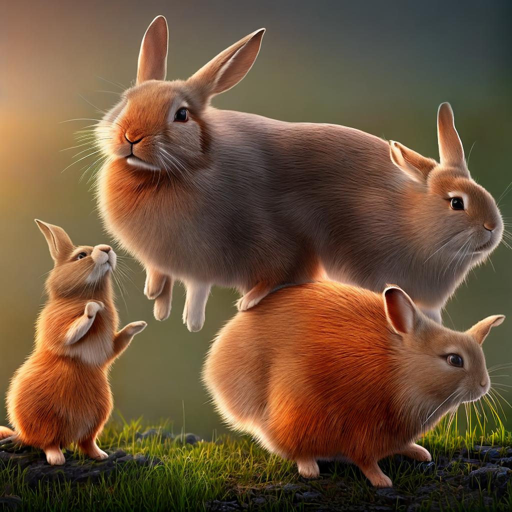  This masterpiece depicts a cartoon rabbit avatar with the best quality and ultra-detailed features. The artwork is in a high-resolution 8k format, showcasing the intricate details of the rabbit's fur, eyes, and expression. The artist behind this creation is known for their skill in capturing the essence of animated characters. For more of their stunning artworks, visit their website. The color palette chosen for this piece is vibrant and lively, with soft lighting that illuminates the rabbit's features. hyperrealistic, full body, detailed clothing, highly detailed, cinematic lighting, stunningly beautiful, intricate, sharp focus, f/1. 8, 85mm, (centered image composition), (professionally color graded), ((bright soft diffused light)), volumetric fog, trending on instagram, trending on tumblr, HDR 4K, 8K