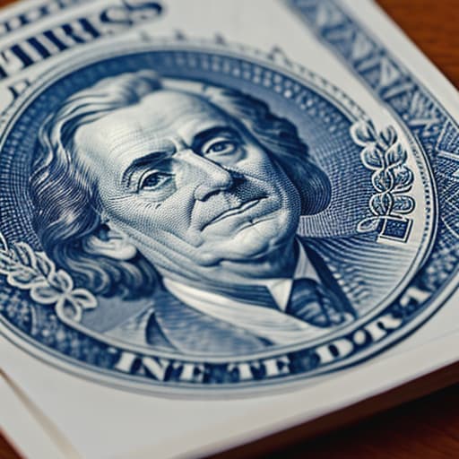  1 dollar bill hyperrealistic, full body, detailed clothing, highly detailed, cinematic lighting, stunningly beautiful, intricate, sharp focus, f/1. 8, 85mm, (centered image composition), (professionally color graded), ((bright soft diffused light)), volumetric fog, trending on instagram, trending on tumblr, HDR 4K, 8K