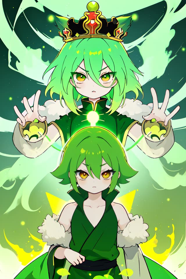  Green Hair Character Enma Great King