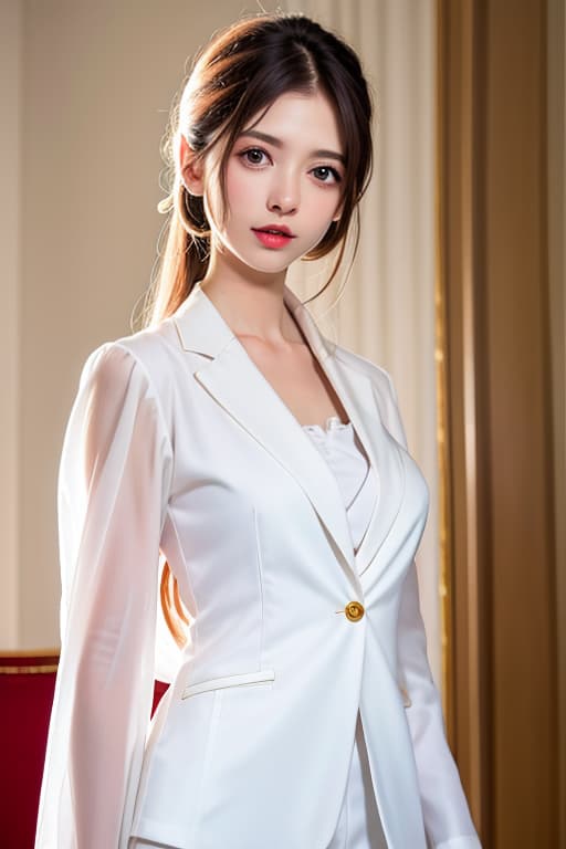  (adult:1.4), adult:1.4 , Mature actress, white shirt, blazer, jeans, flying hair, in hotel, masterpiece, (detailed face), (detailed clothes), f/1.4, ISO 200, 1/160s, 4K, unedited, symmetrical balance, in-frame, masterpiece, perfect lighting, (beautiful face), (detailed face), (detailed clothes), 1 girl, (woman), 4K, ultrarealistic, unedited, symmetrical balance, in-frame