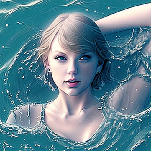  Taylor Swift's head drowning in lake