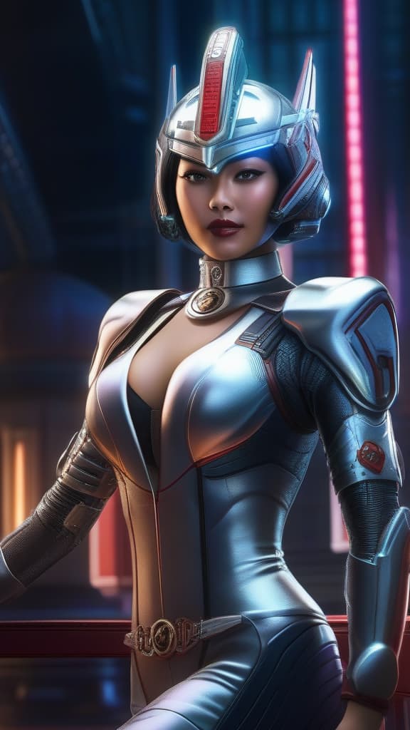  japanese queen of planet zero, cyborg , ((masterpiece)), best quality, very detailed, high resolution, sharp, sharp image, extremely detailed, 4k, 8k