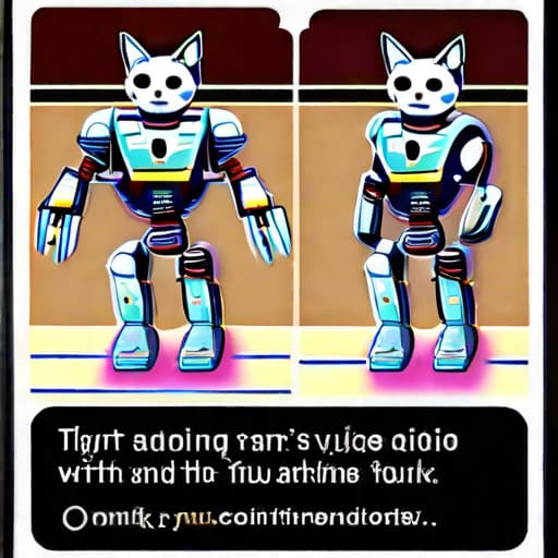  cat as a robot