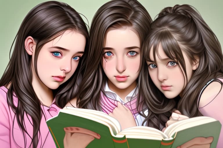  three girl pupils who struggled a lot in reading