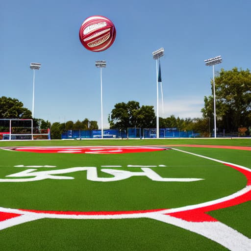  a ball flying into a plastic bowl on a turf field hyperrealistic, full body, detailed clothing, highly detailed, cinematic lighting, stunningly beautiful, intricate, sharp focus, f/1. 8, 85mm, (centered image composition), (professionally color graded), ((bright soft diffused light)), volumetric fog, trending on instagram, trending on tumblr, HDR 4K, 8K