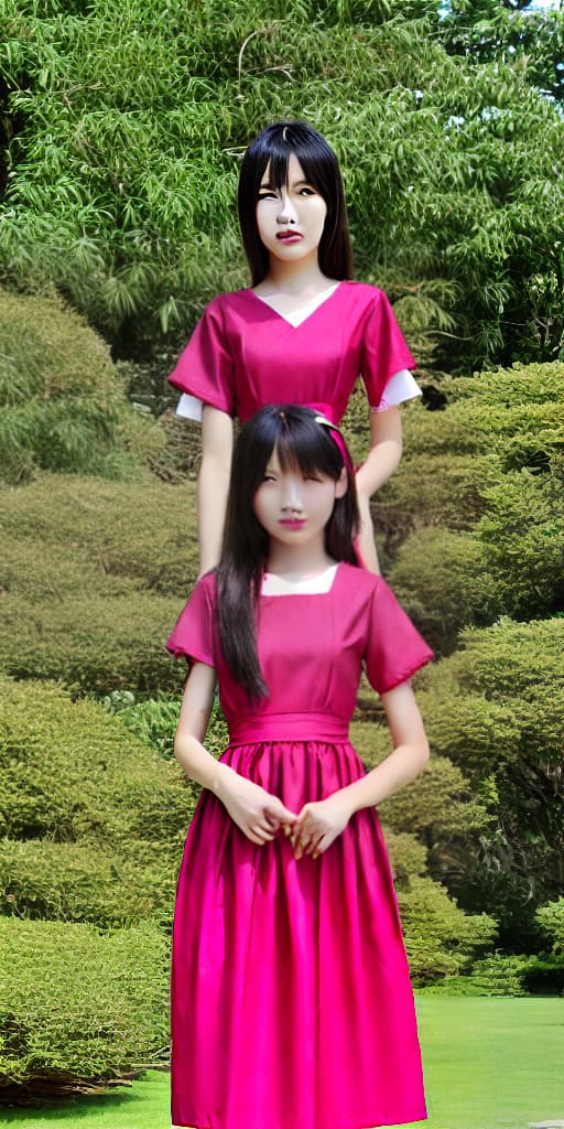  1, asiatic , 2, beutifull, tradicional maid dress,  , Open 